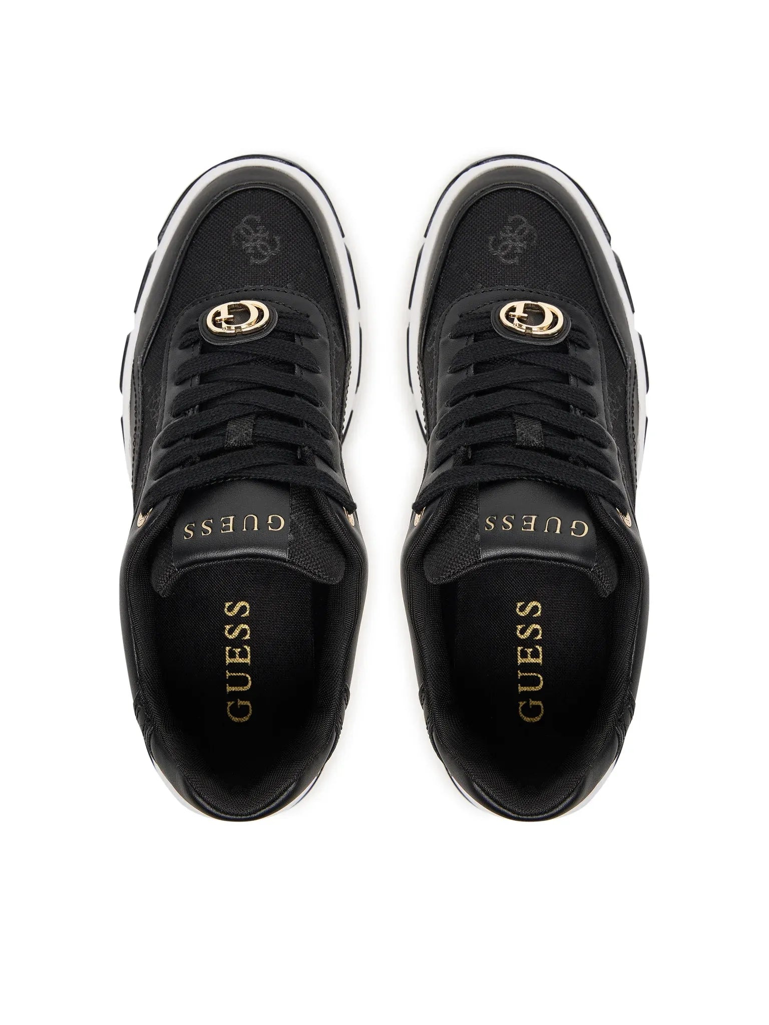 Guess Sapatilhas Sneakers Shoes Flfbrt Black Preto_shot5