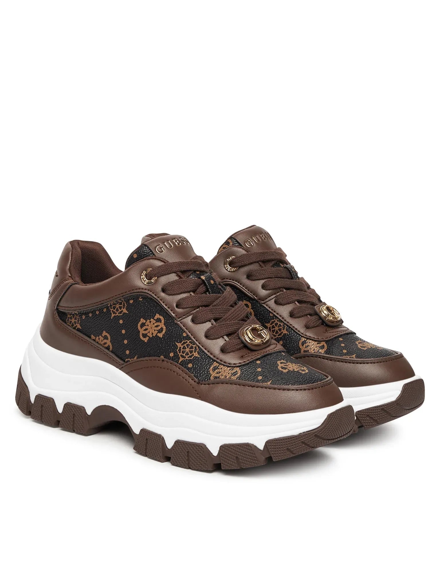 Guess Sapatilhas Sneakers Shoes Flfbrt Brown Castanho_shot2