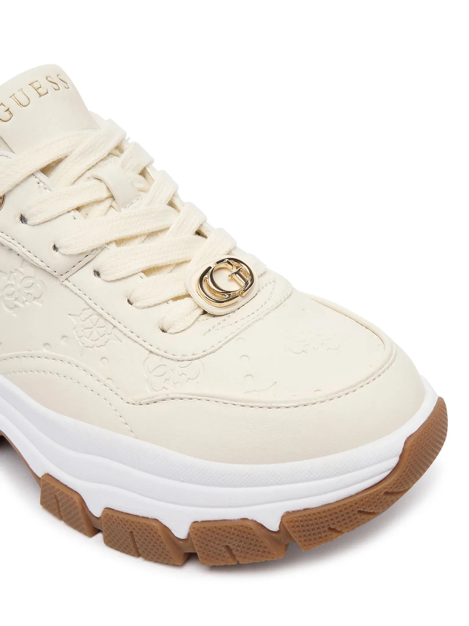 Guess Sapatilhas Sneakers Shoes Flfbrt Cream Creme_shot6