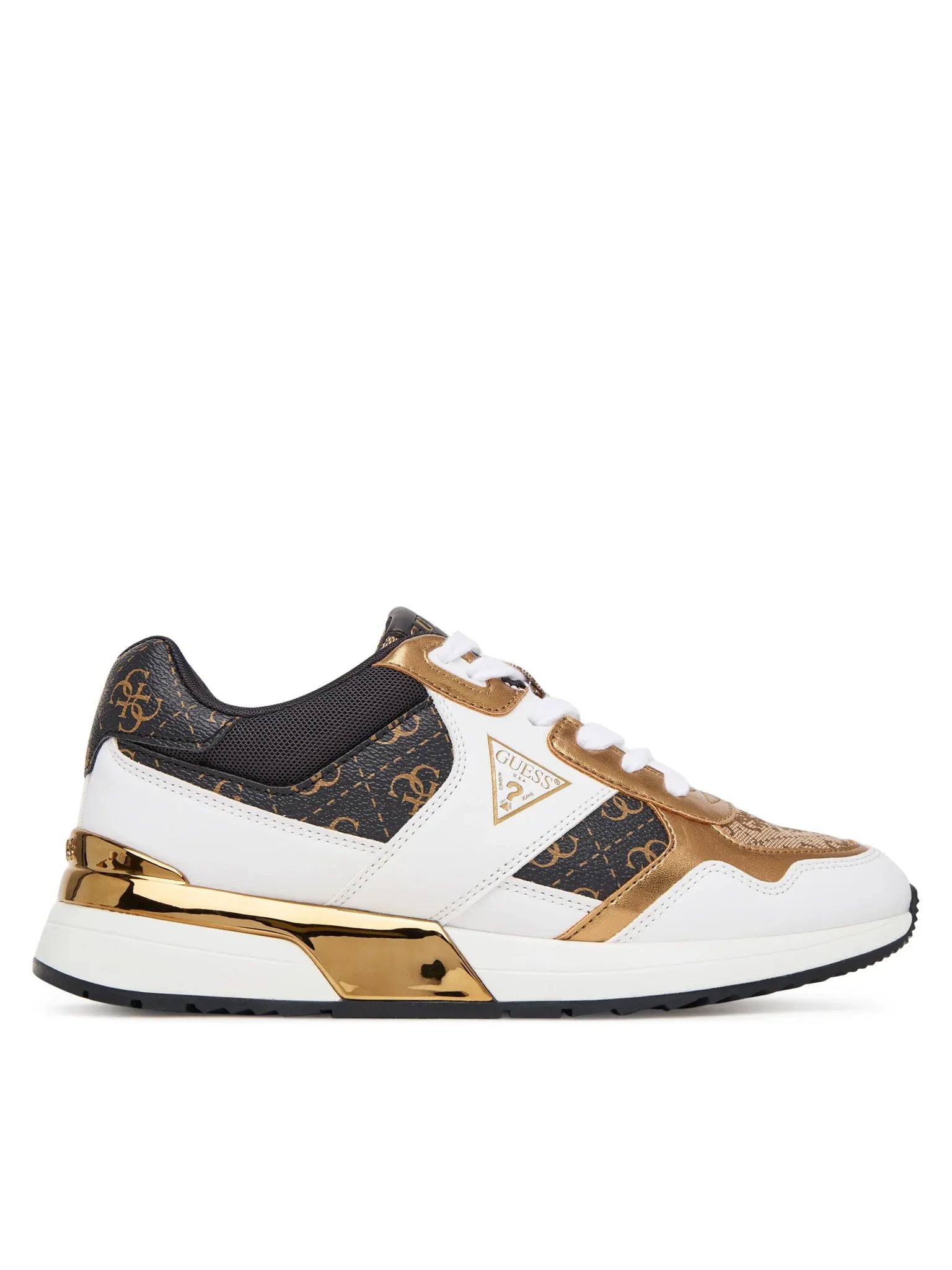 Guess Sapatilhas Sneakers Shoes Flfmic Beige Whit Beige Branco_shot1