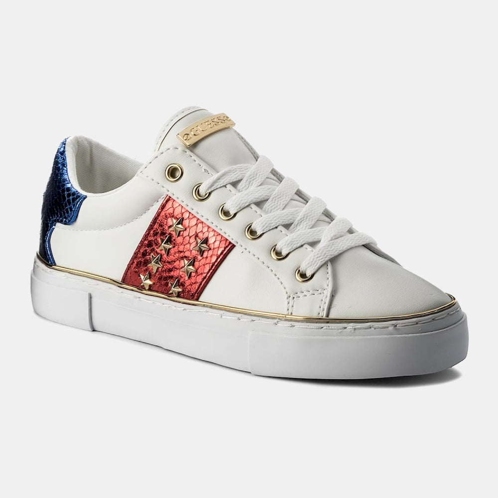 Guess Sapatilhas Sneakers Shoes Flgam1 White Red Branco Vermelho Shot2