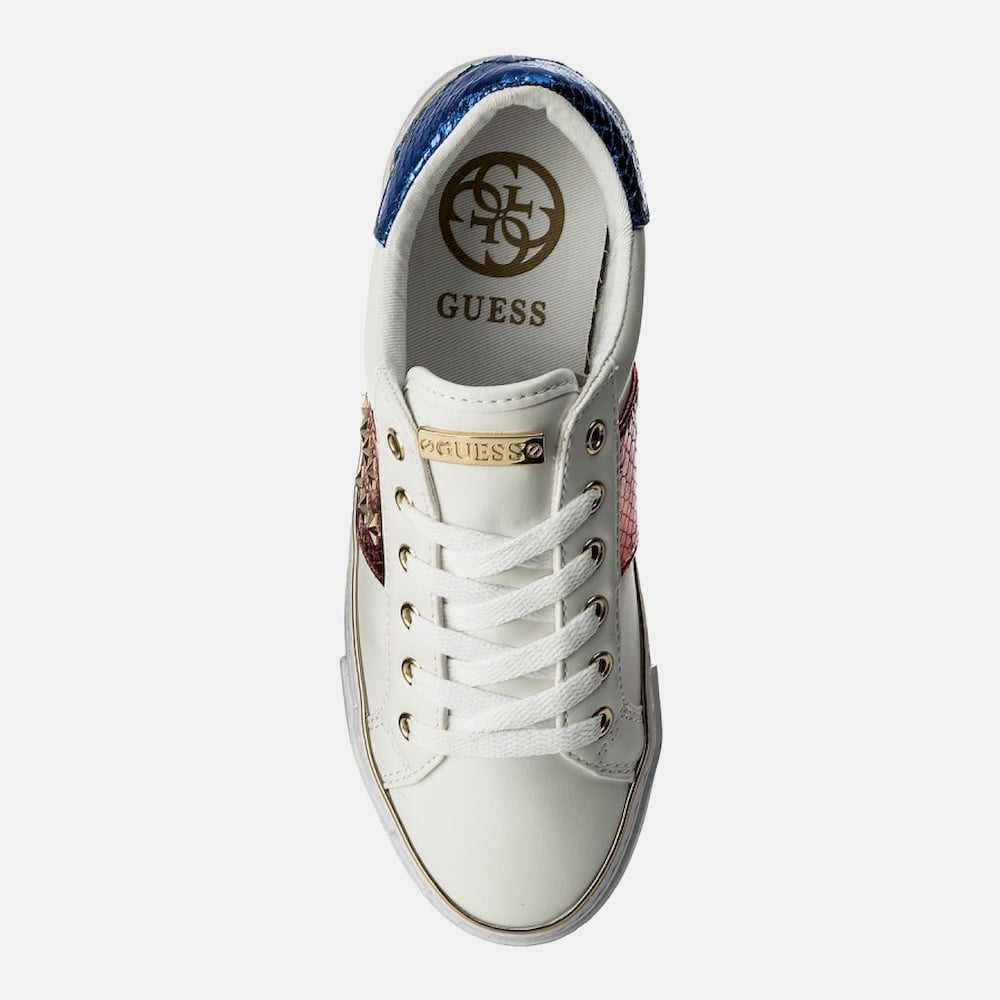 Guess Sapatilhas Sneakers Shoes Flgam1 White Red Branco Vermelho Shot8