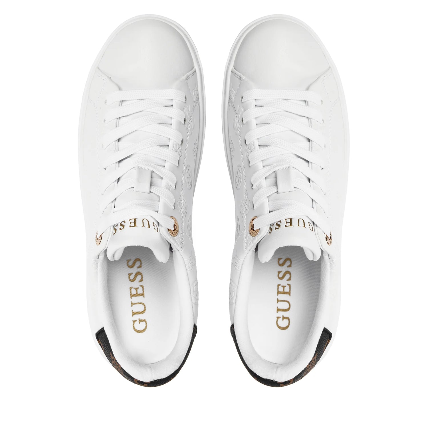 Guess Sapatilhas Sneakers Shoes Flpds4 Fal12 White Branco_shot4