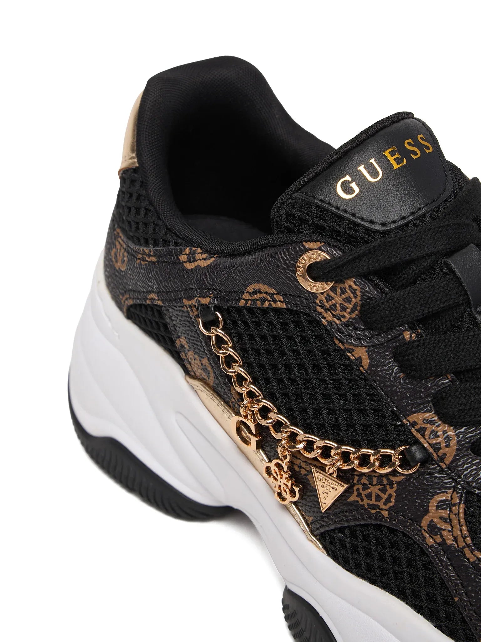 Guess Sapatilhas Sneakers Shoes Flphar Blk Brown Preto Castanho_shot6