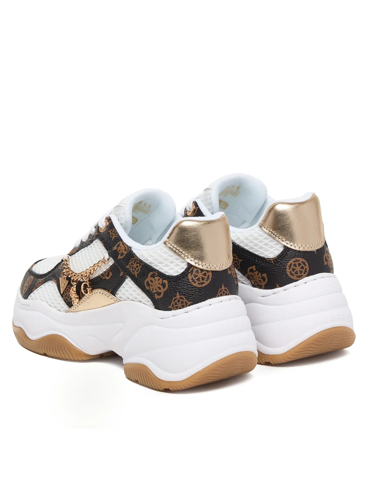 Guess Sapatilhas Sneakers Shoes Flphar Whi Brown Branco Castanho_shot3
