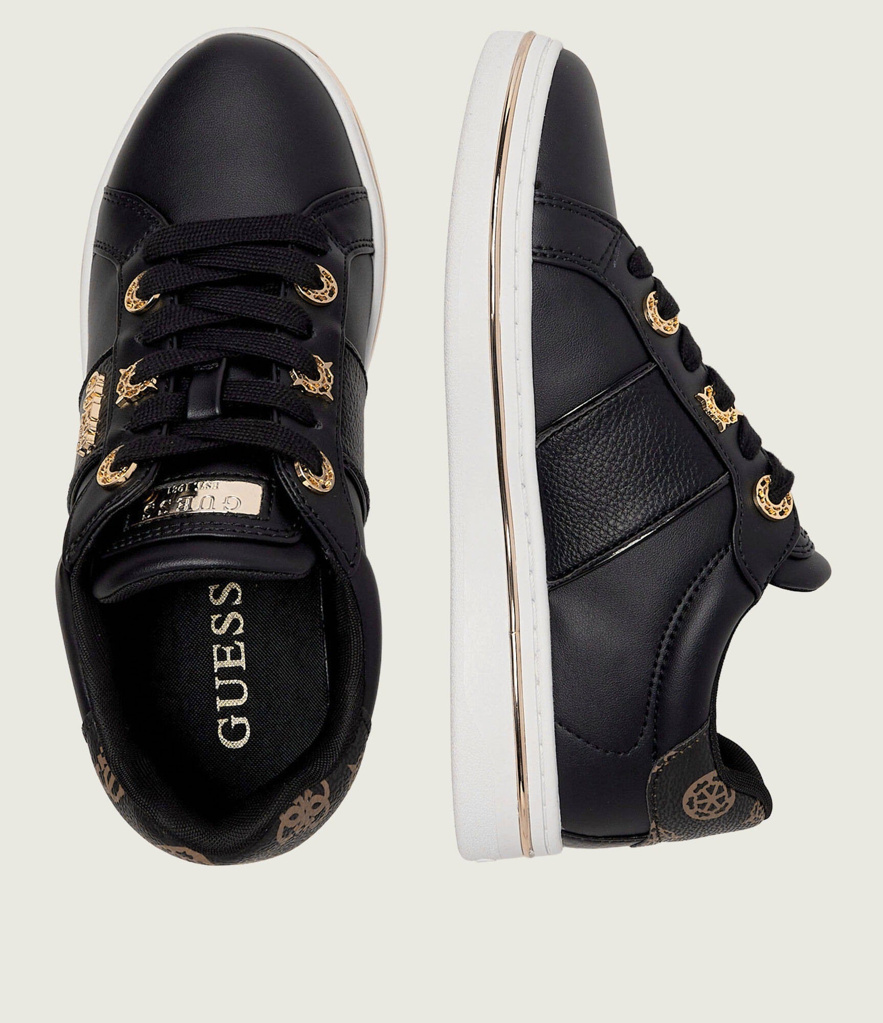 Guess Sapatilhas Sneakers Shoes Flpstw Black Preto_shot4