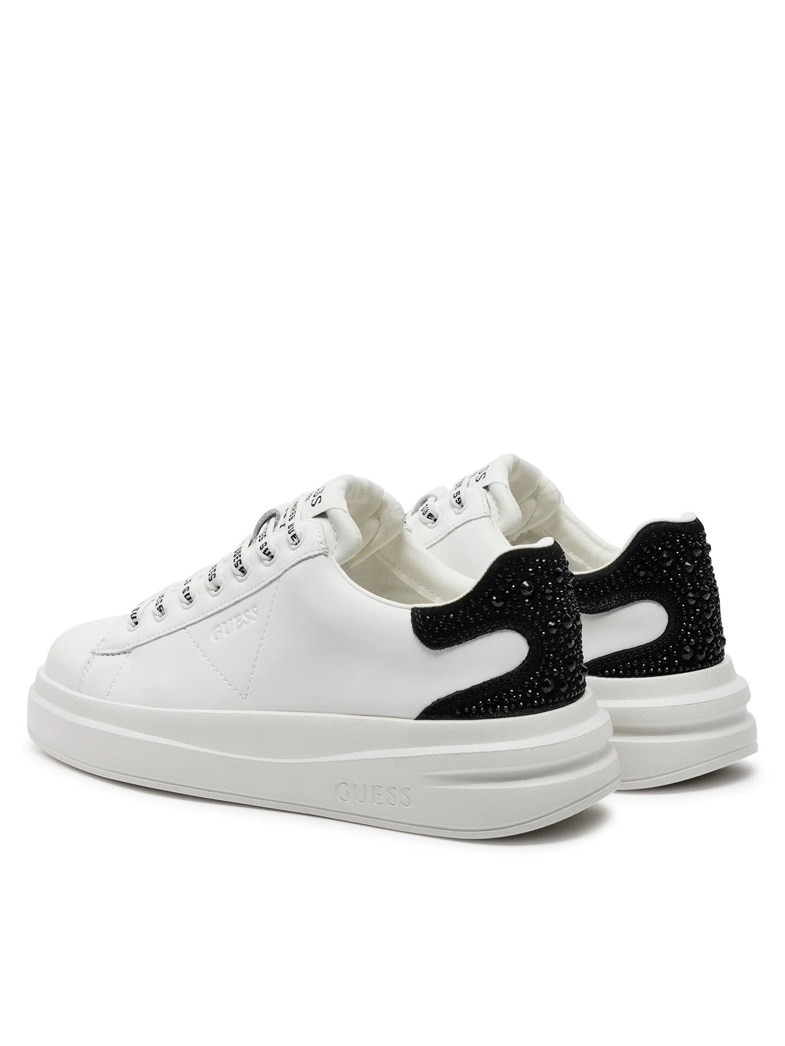 Guess Sapatilhas Sneakers Shoes Fltelb Whi Black Branco Preto_shot4