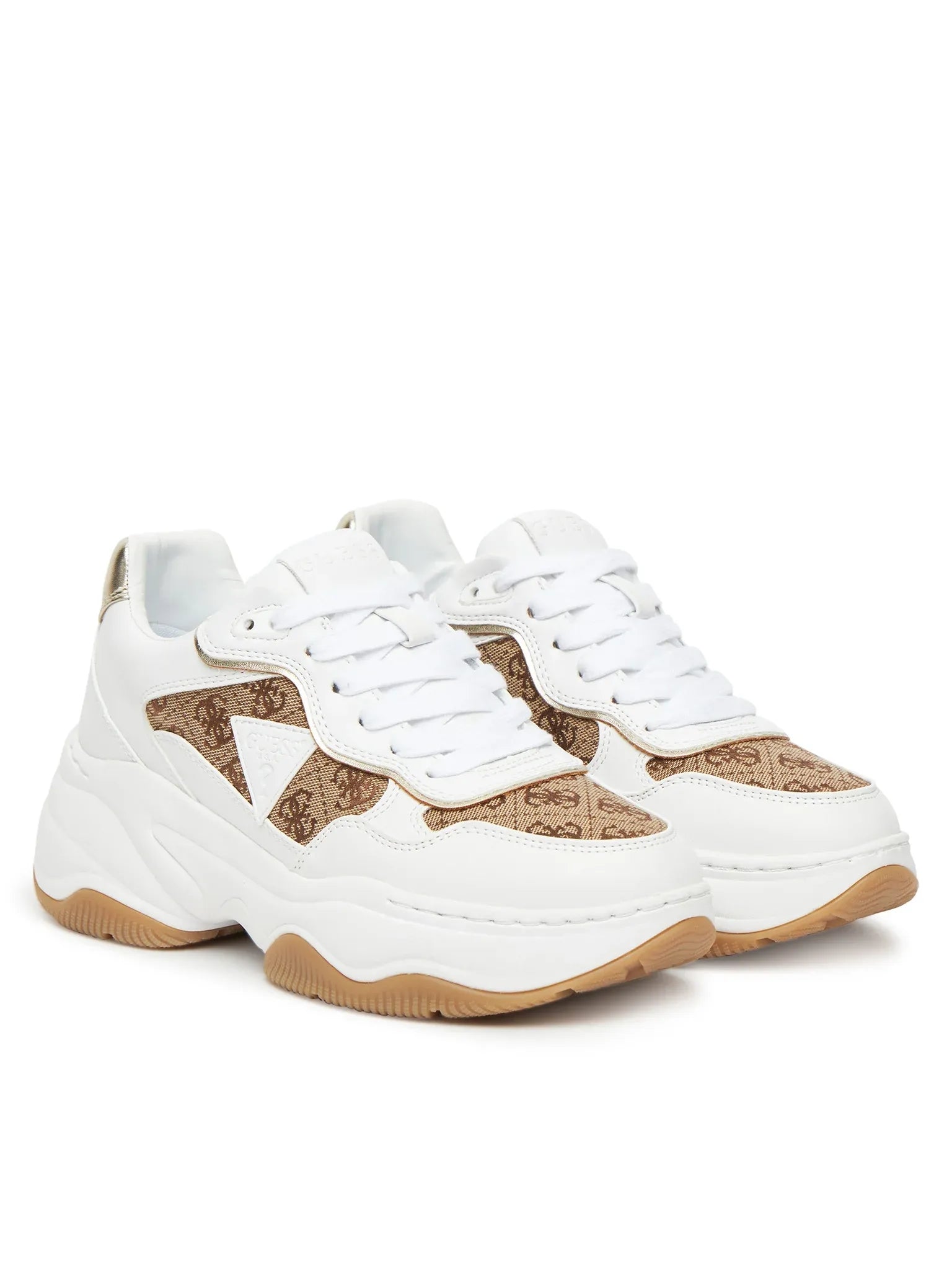 Guess Sapatilhas Sneakers Shoes Flthp4 White Beig Branco Beige_shot2