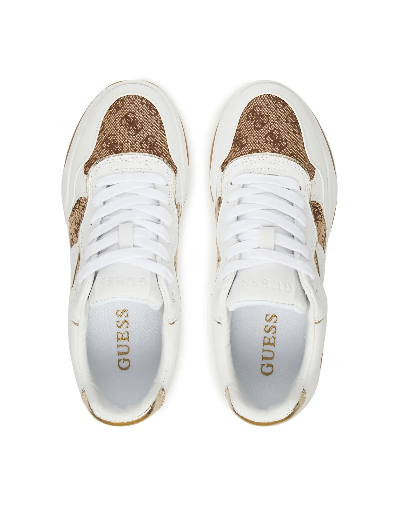 Guess Sapatilhas Sneakers Shoes Flthp4 White Beig Branco Beige_shot5