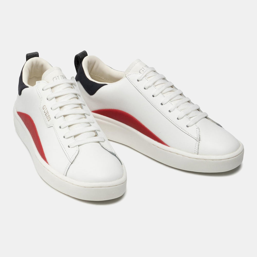 Guess Sapatilhas Sneakers Shoes Fm6ver Whi Red Bl Branco Vermelho Preto Shot14 Resultado