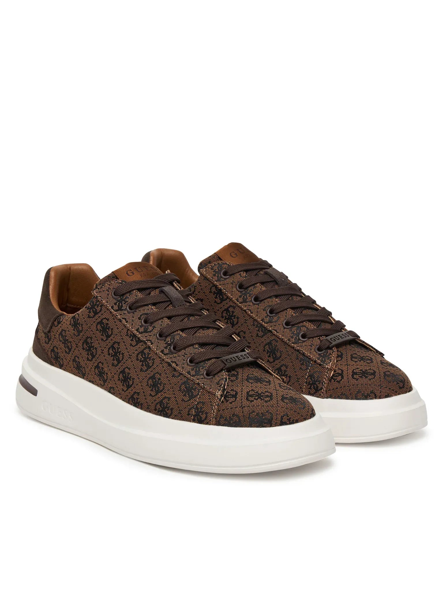 Guess Sapatilhas Sneakers Shoes Fmjeba Brown.logo Castanho_shot2
