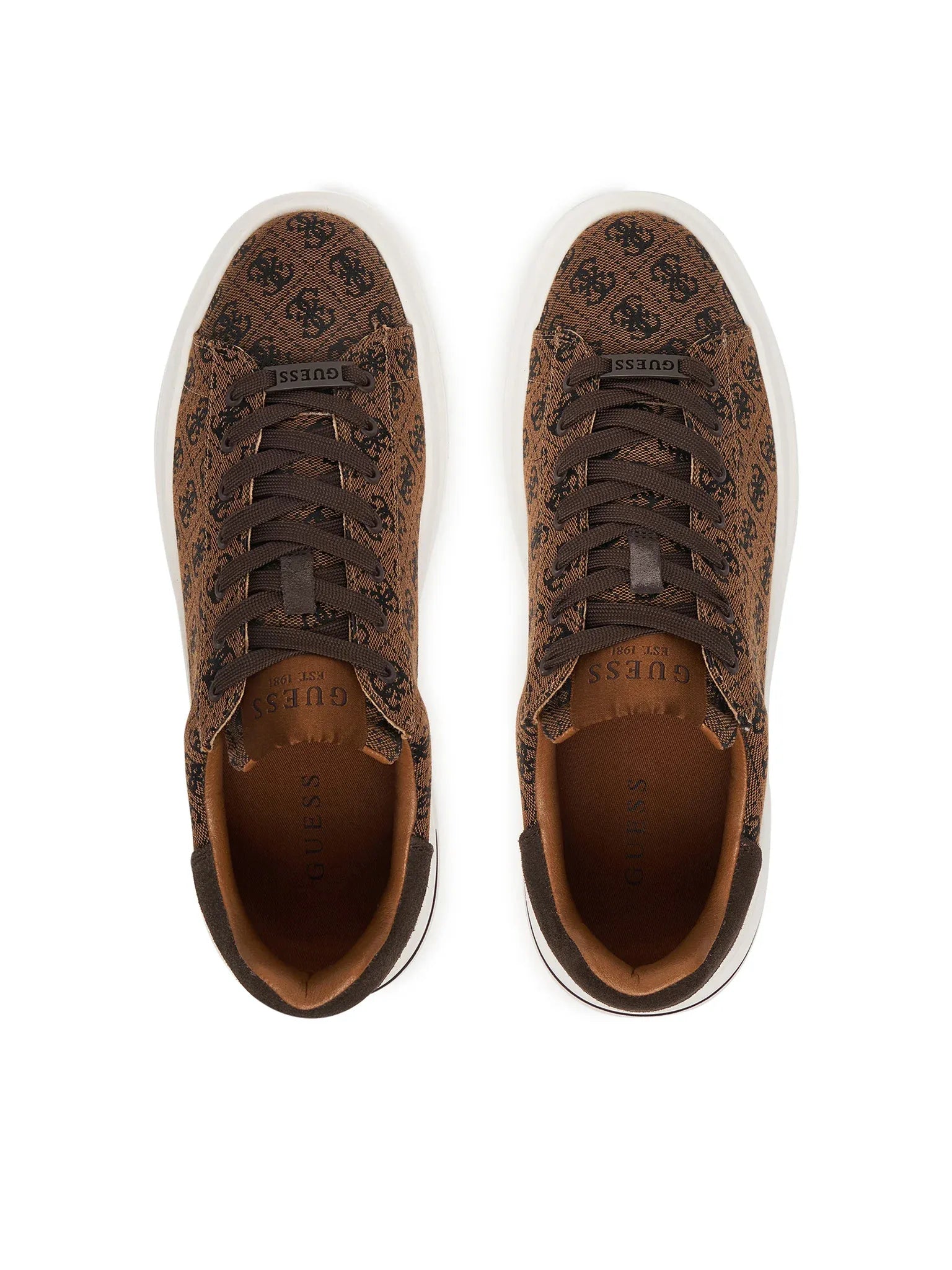 Guess Sapatilhas Sneakers Shoes Fmjeba Brown.logo Castanho_shot5