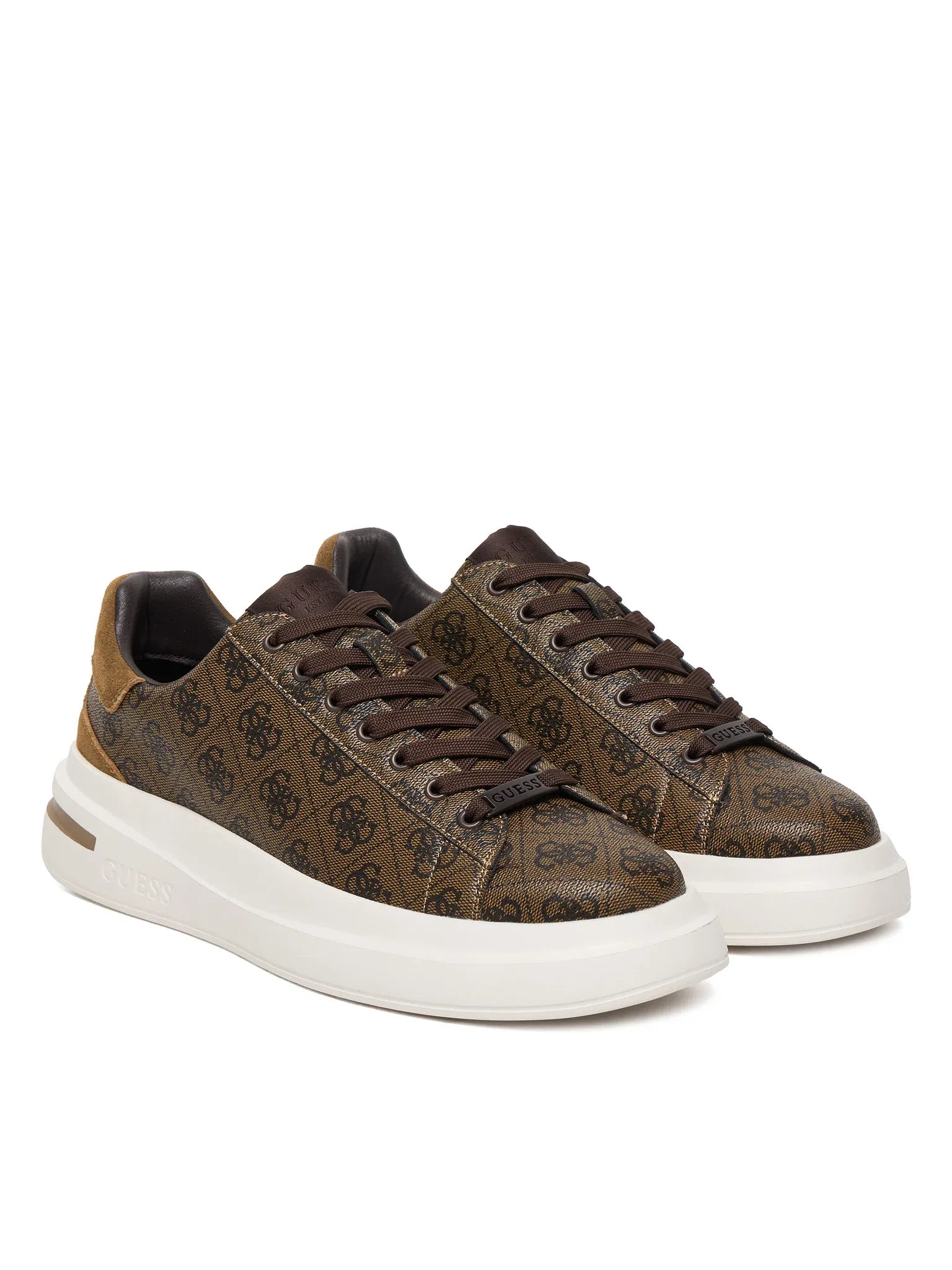 Guess Sapatilhas Sneakers Shoes Fmpela Brown Castanho_shot2