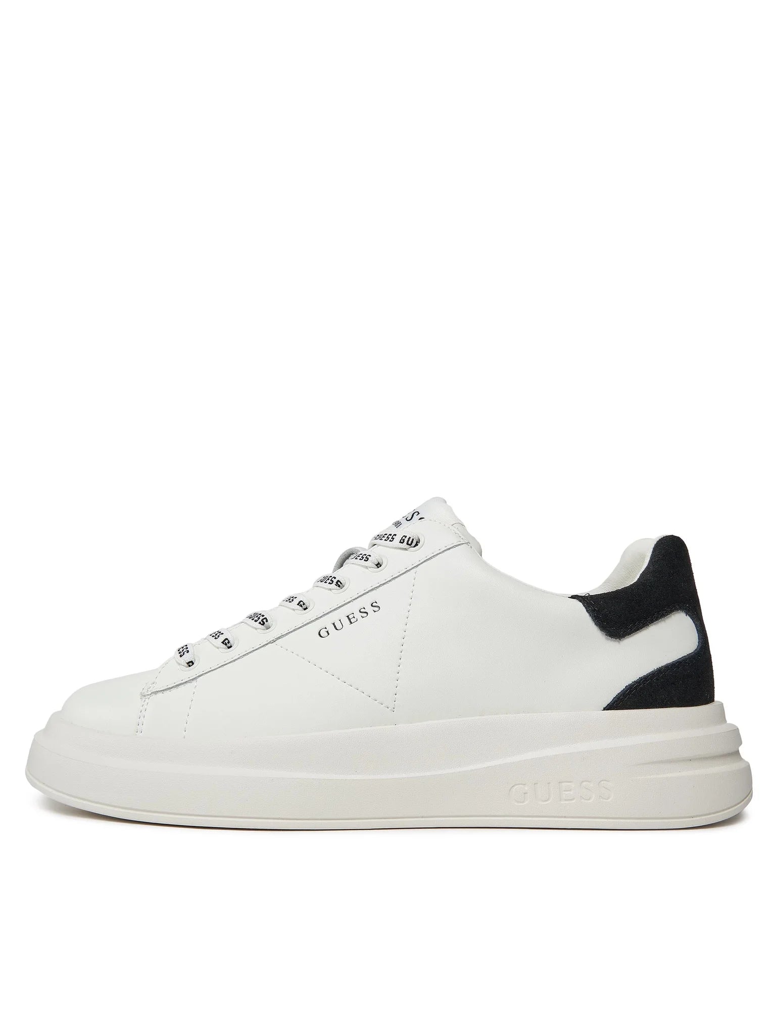 Guess Sapatilhas Sneakers Shoes Fmpvib Whi Black Branco Preto_shot2