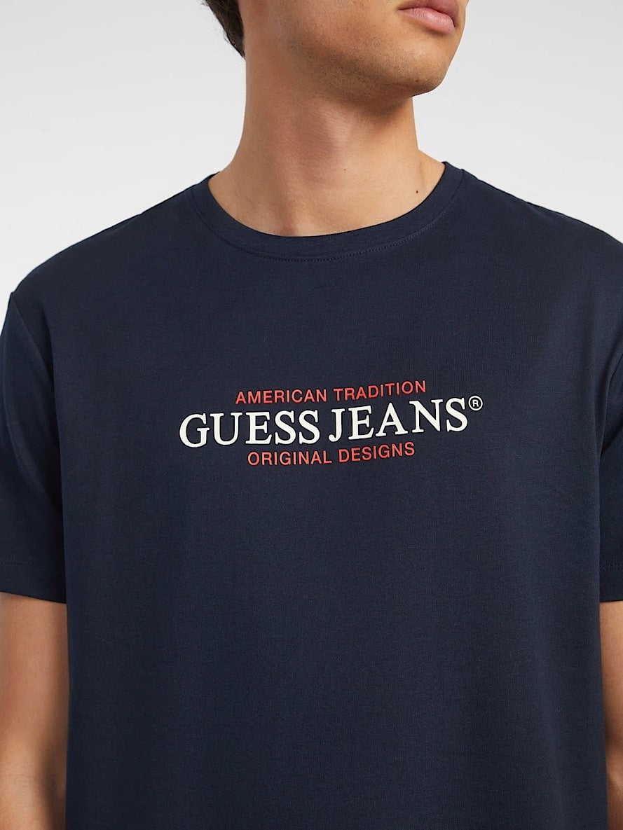 Guess T Shirt M4yi42 K8fq4 Navy Navy_shot2