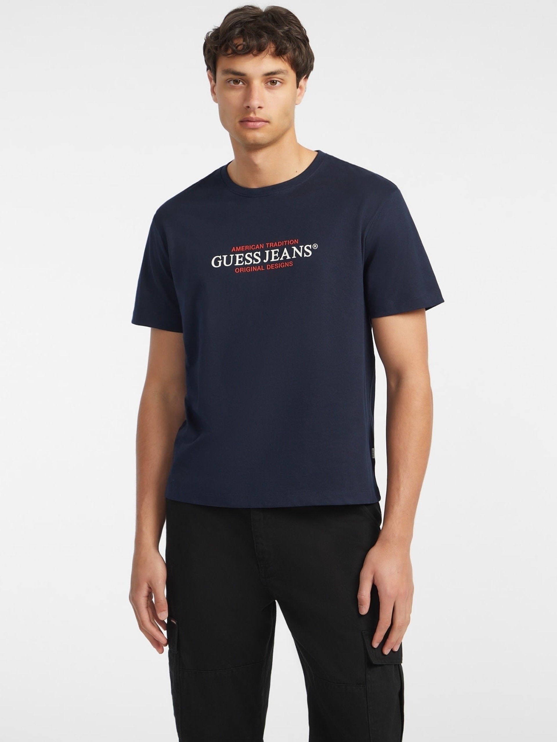 Guess T Shirt M4yi42 K8fq4 Navy Navy_shot5