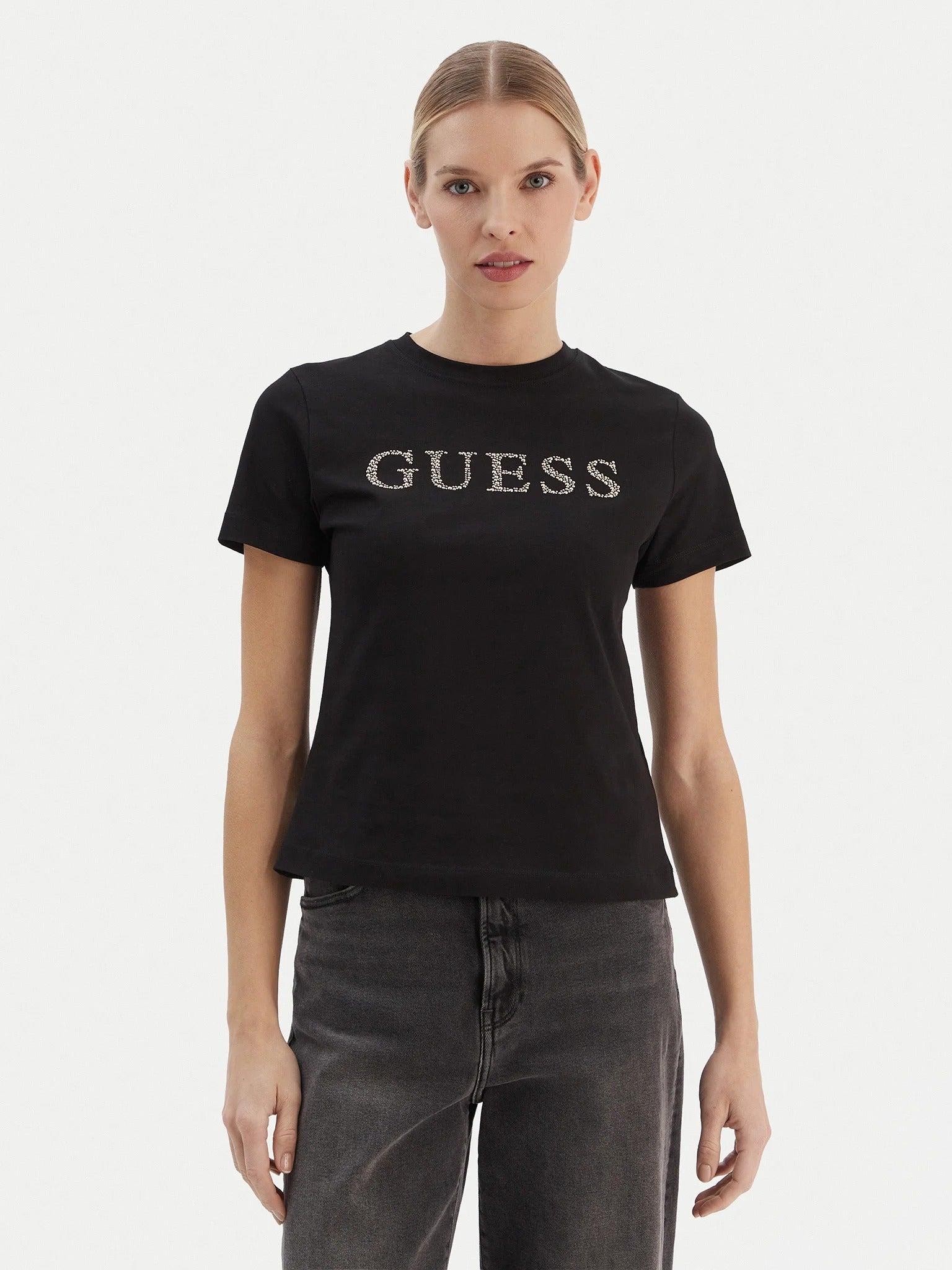 Guess T Shirt V6ri20 J1314 Black Preto_shot1