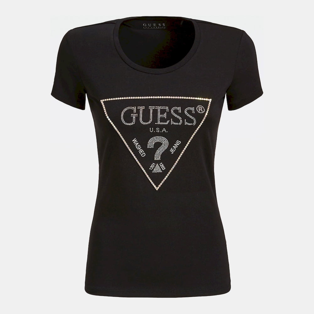 Guess T Shirt W01i90j1300 Black Preto Shot2