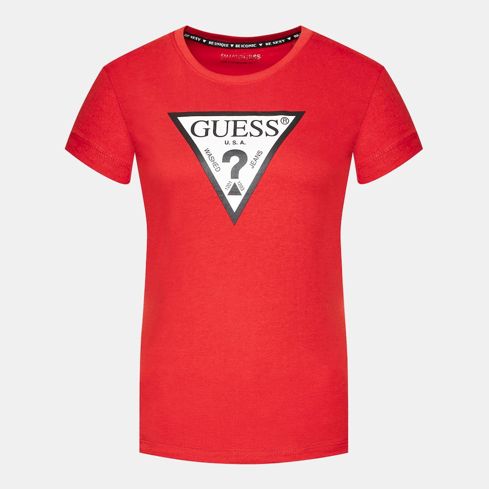 Guess T Shirt W1ri00i3z11 Red Vermelho Shot2