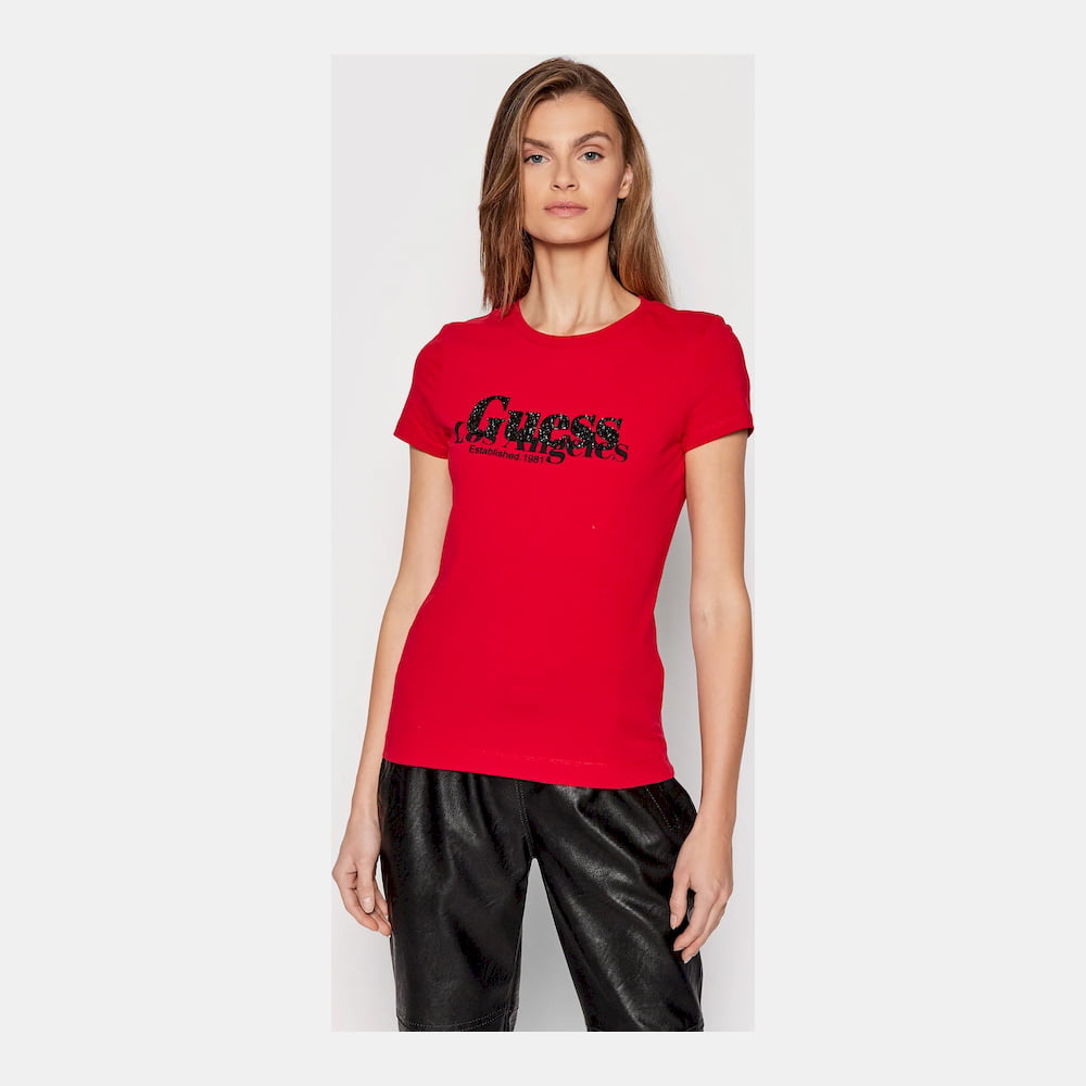 Guess T Shirt W2ri00 J1311 Red Vermelho Shot5