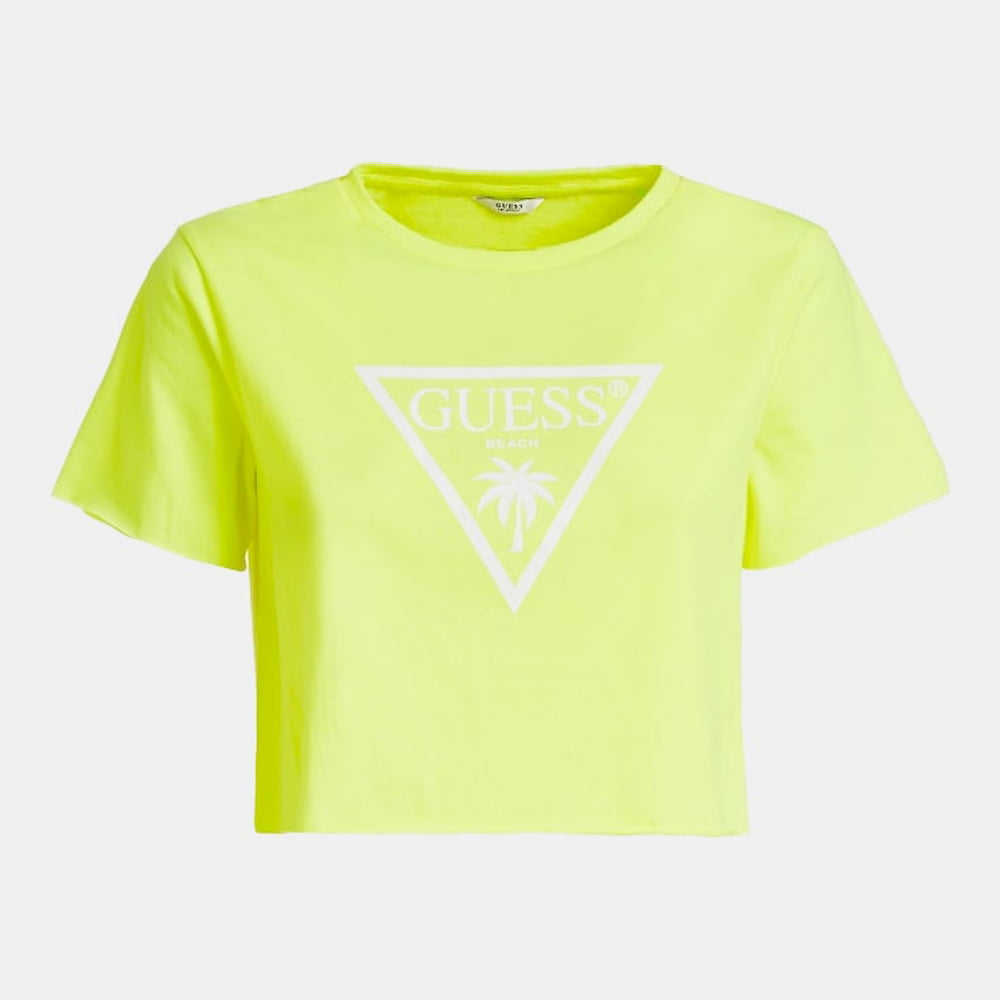 Guess Top E02i01jr034 Green Yell Verde Amarelo Shot2