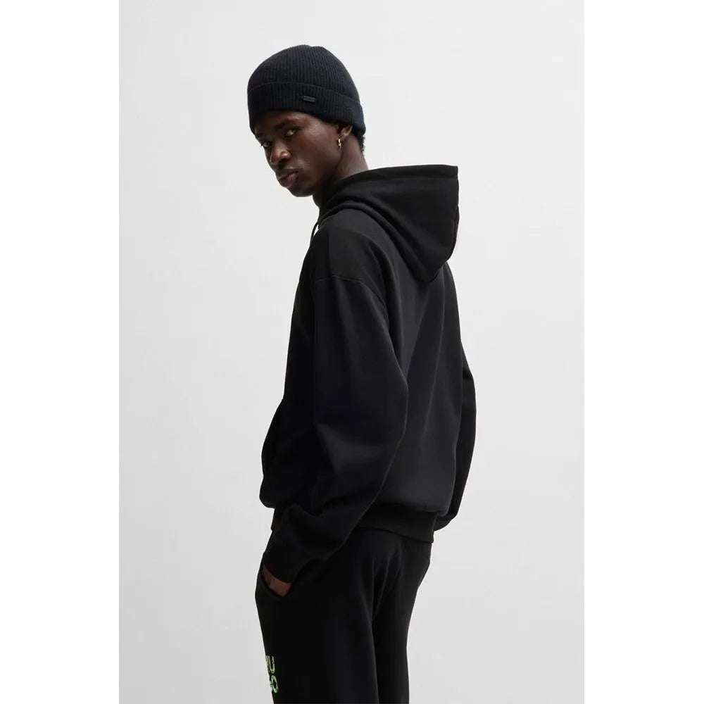 Hugo Camisola Hoodie Diridood Black Preto_shot3