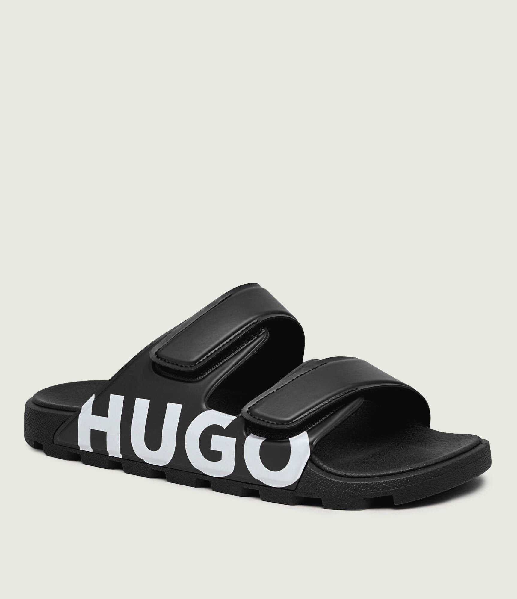 Hugo Sandalias Sandals Evander Sand L Blk White Preto Branco_shot1