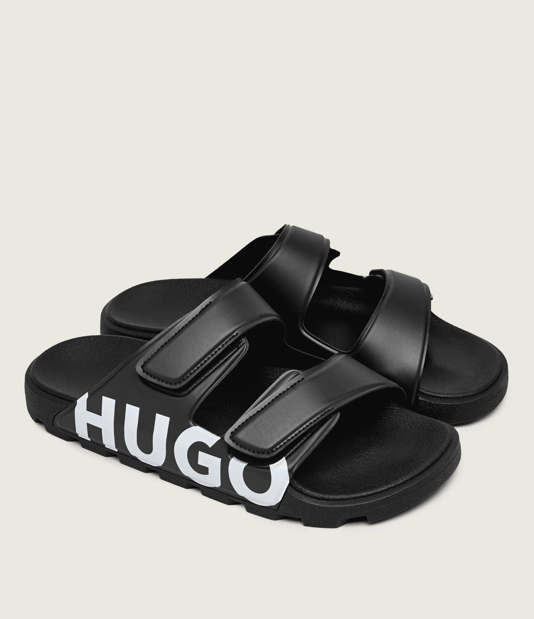 Hugo Sandalias Sandals Evander Sand L Blk White Preto Branco_shot3