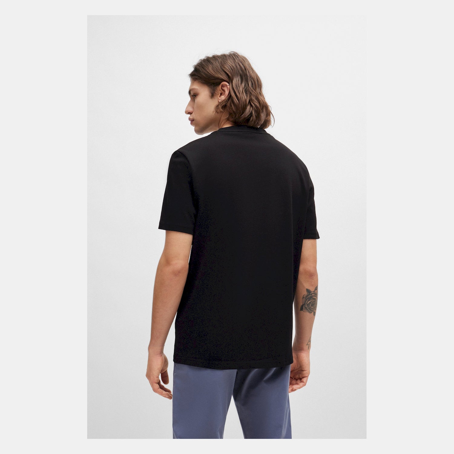 Hugo T Shirt Drochet Black Preto_shot3