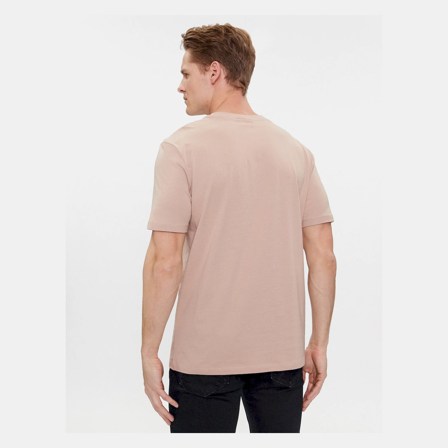 Hugo T Shirt Dulive222 Beige Red Beige Vermelho_shot2