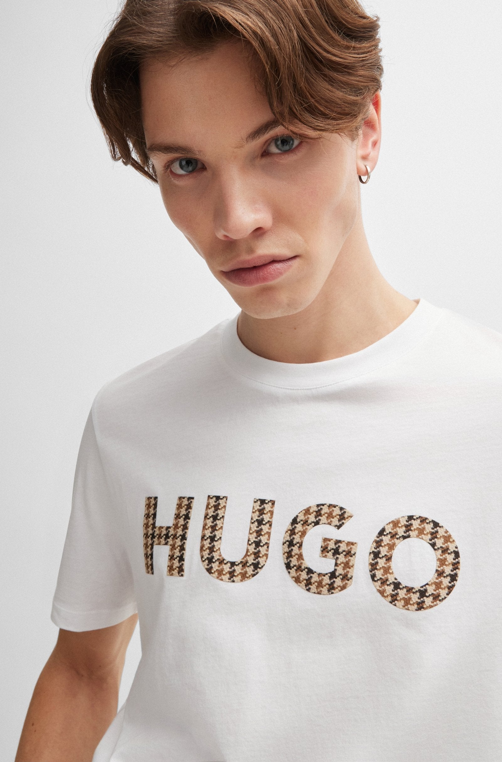 Hugo T Shirt Dulivio U243 White Branco_shot2