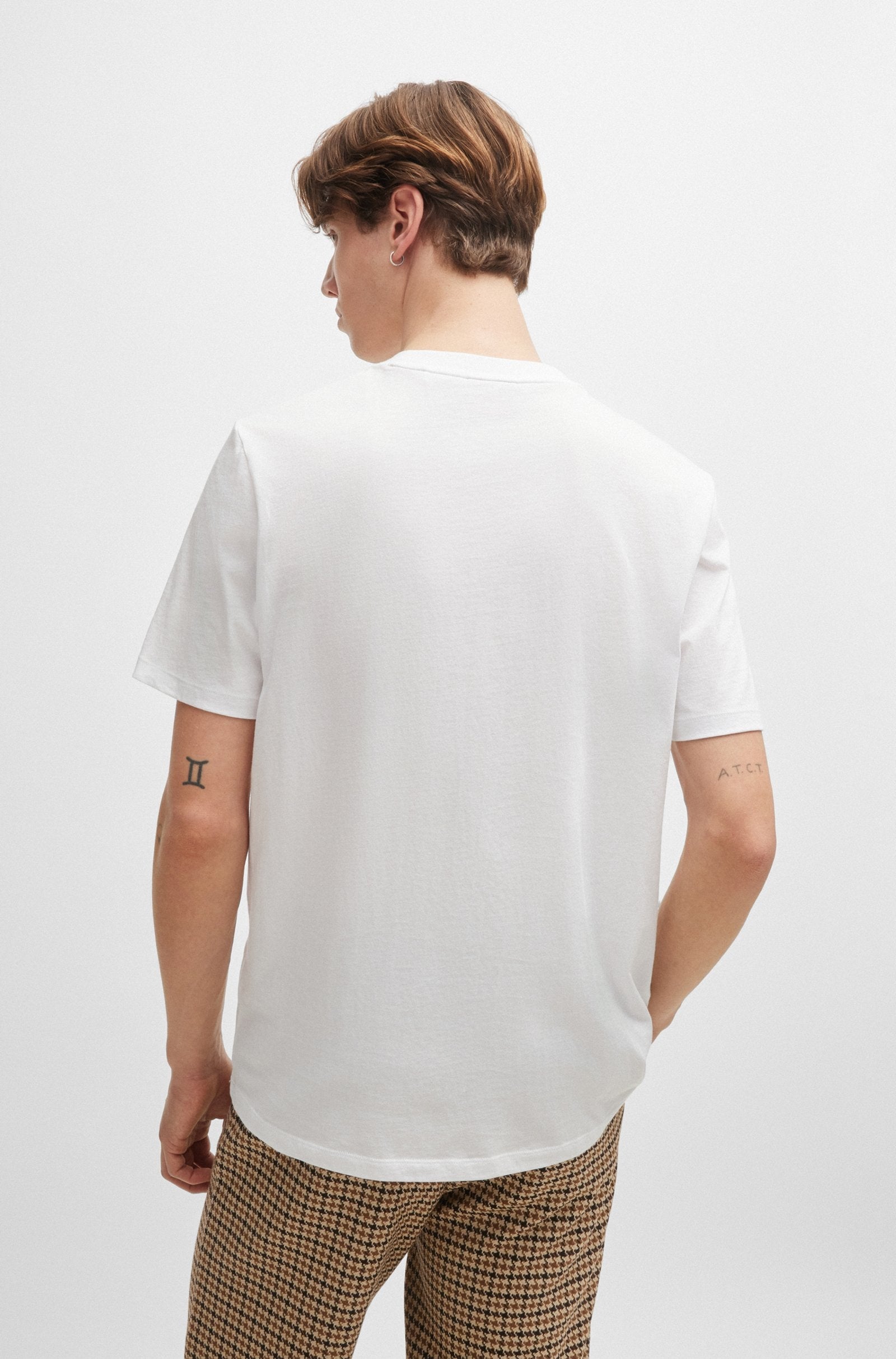 Hugo T Shirt Dulivio U243 White Branco_shot4