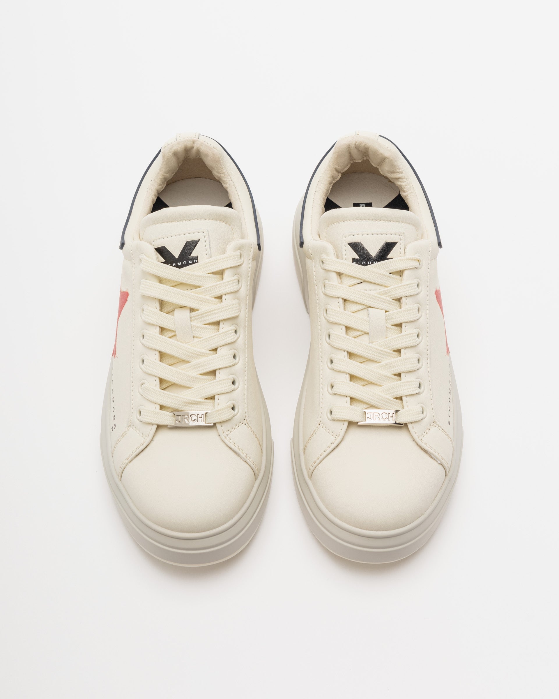 John Richmond Sapatilhas Sneakers Shoes 25313 Whi Nvy Re Branco Navy Vermelho_shot3