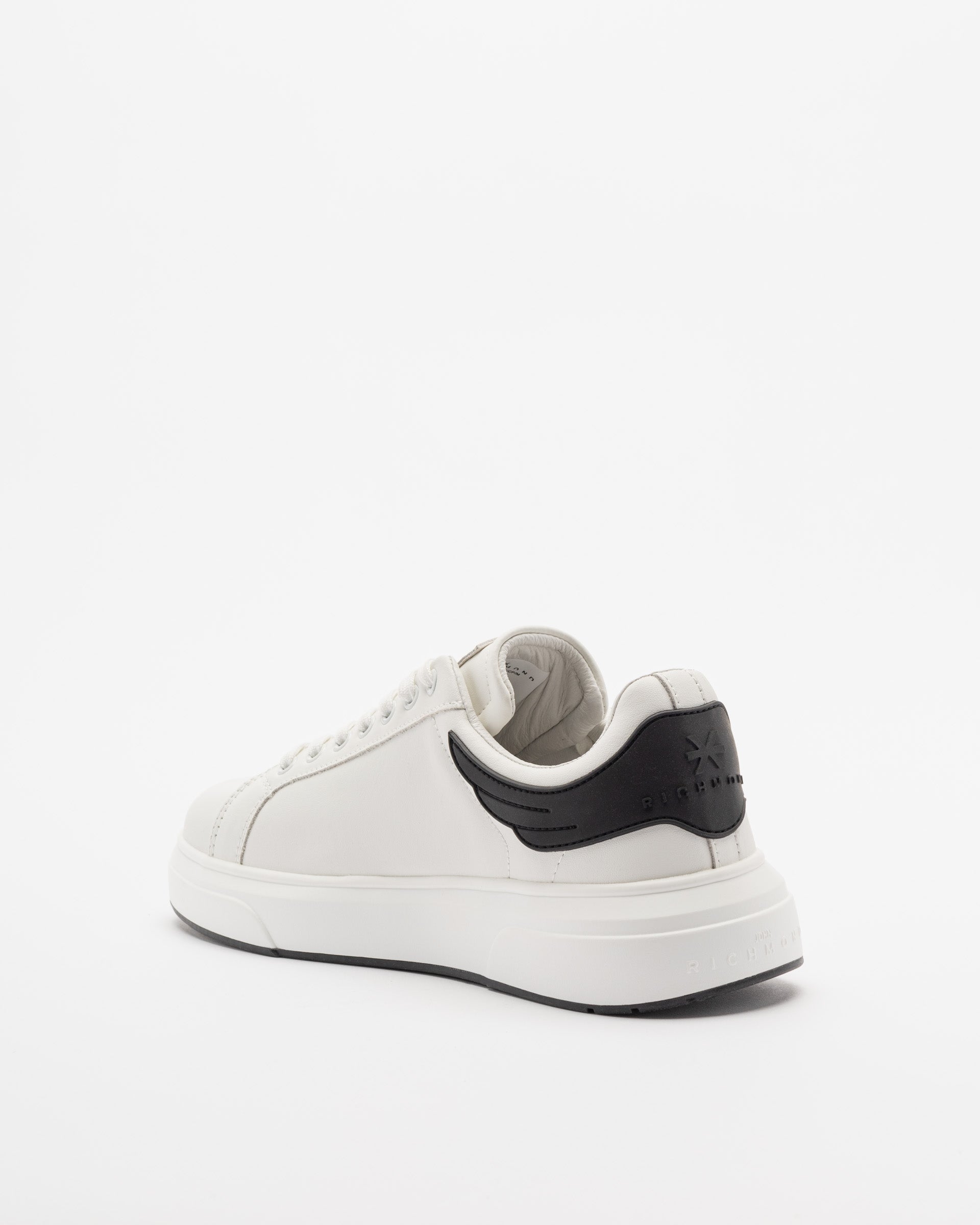 John Richmond Sapatilhas Sneakers Shoes 25316 Whi Black Branco Preto_shot3