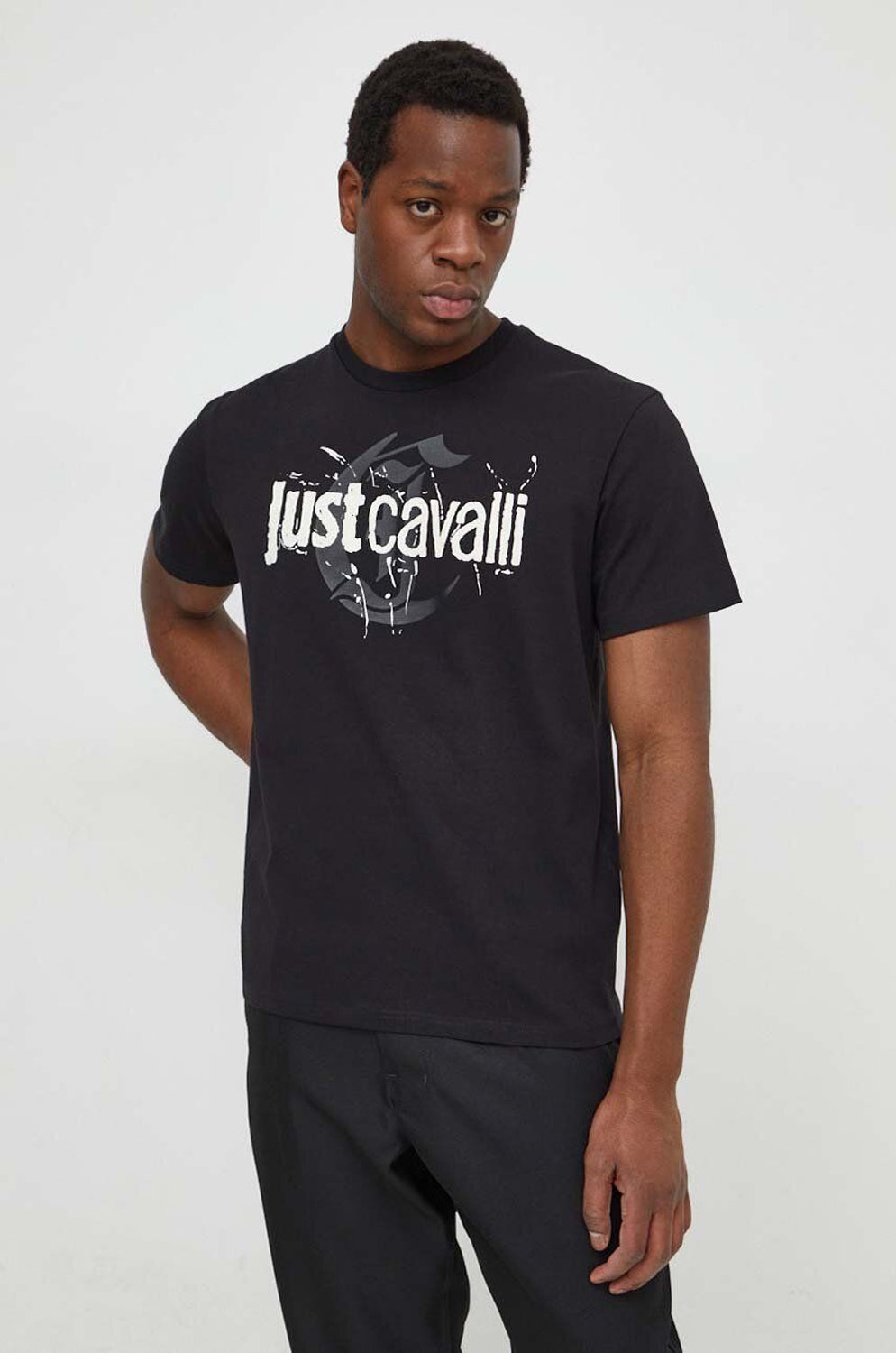 Just Cavalli T Shirt 76oahg11 Black Preto_shot1