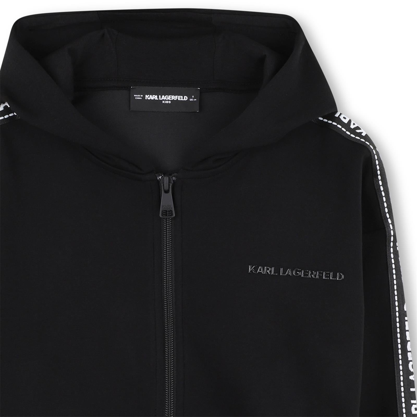 Karl Lagerfeld Camisola Hoodie Klz30609 Black Preto_shot4