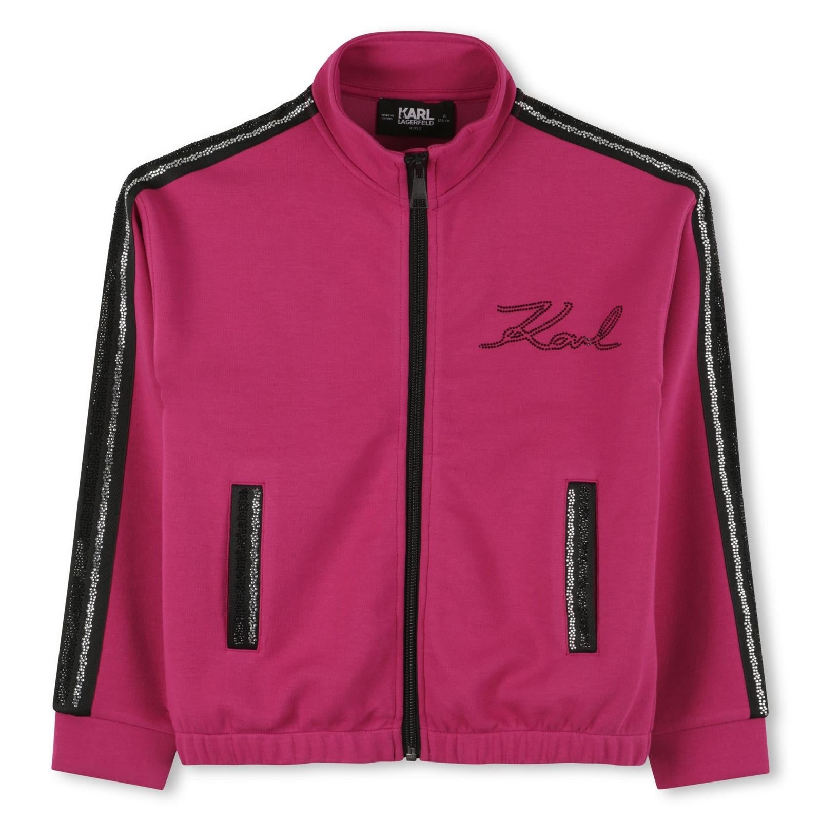 Karl Lagerfeld Camisola Hoodie Klz30611 Pink Rosa_shot2