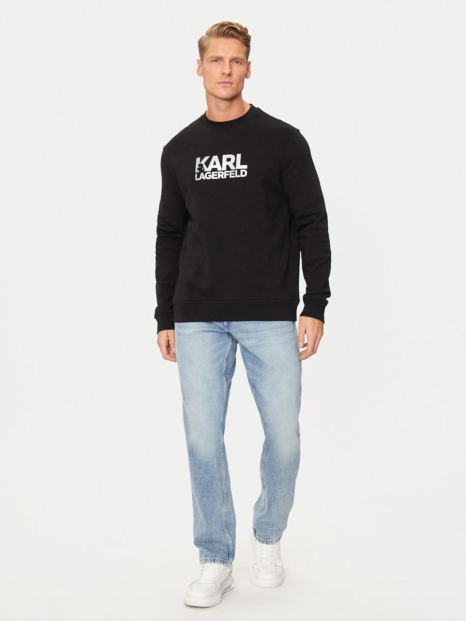 Karl Lagerfeld Camisola Sweat Kl705091 Black Preto_shot5