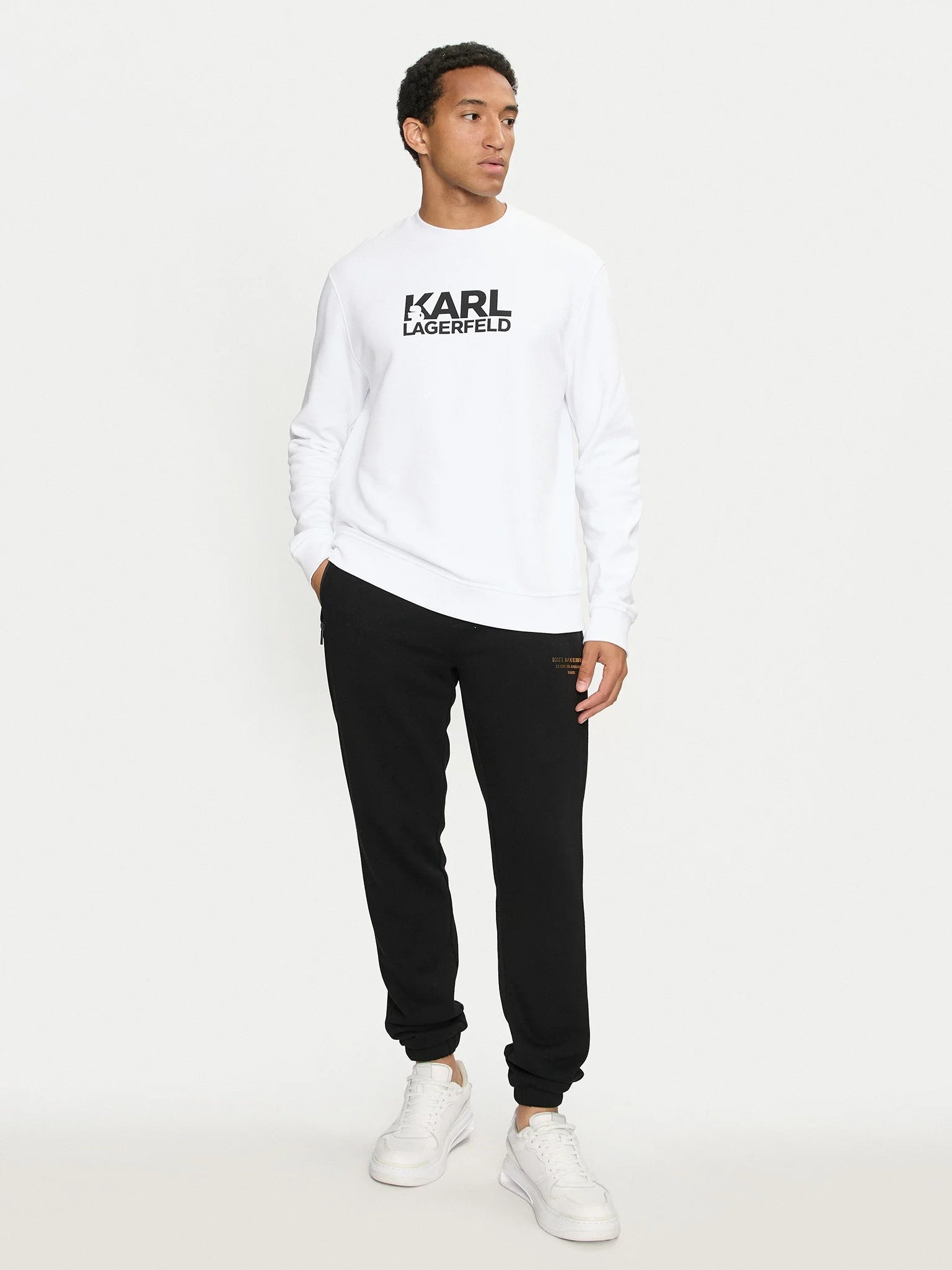 Karl Lagerfeld Camisola Sweat Kl705091 White Branco_shot5