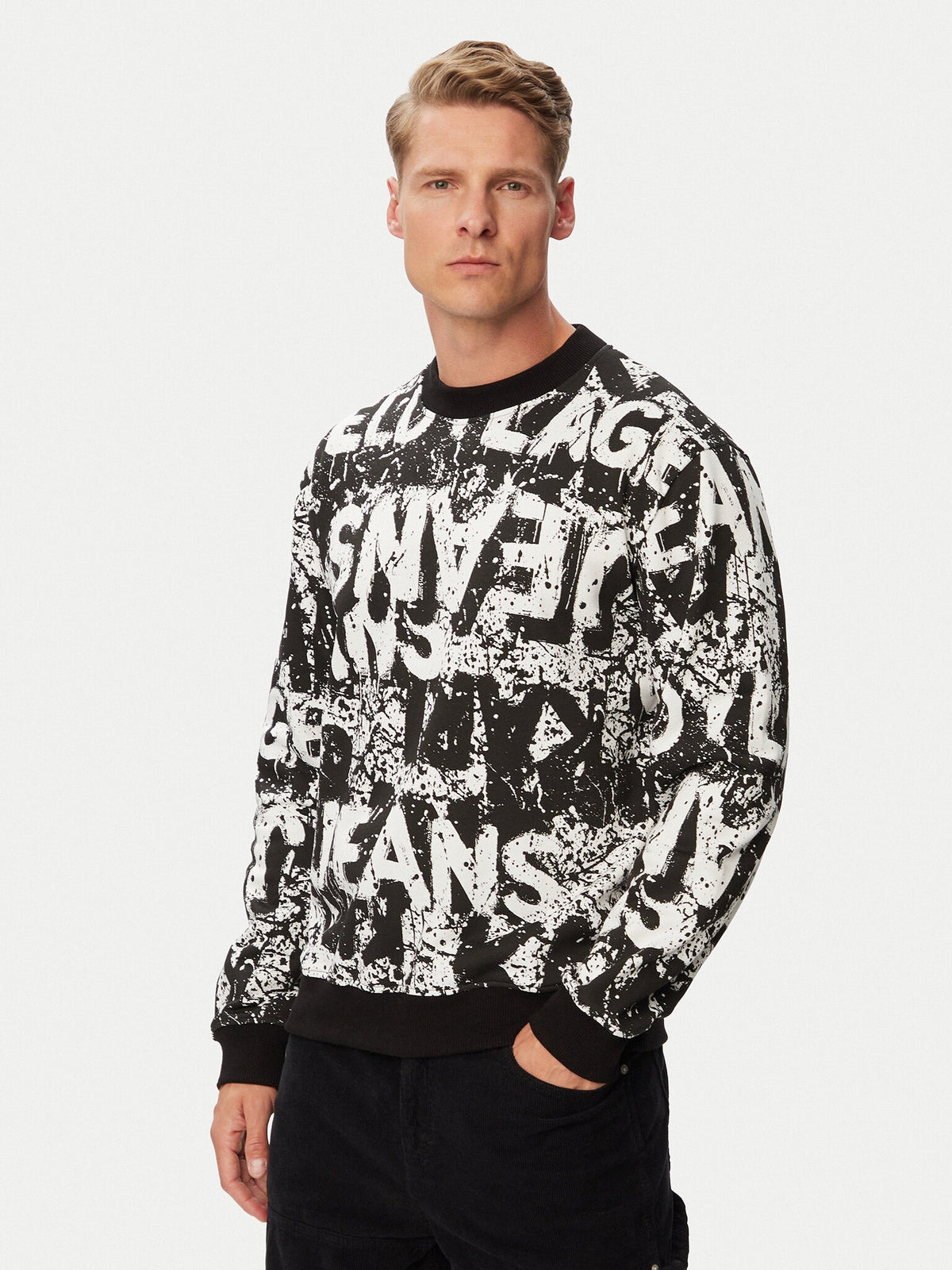 Karl Lagerfeld Camisola Sweat Klb3m20022 Black.logo Preto_shot1