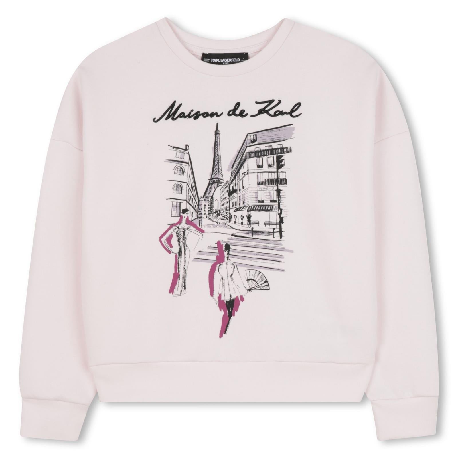 Karl Lagerfeld Camisola Sweat Klz30610 Lt.pink Rosa Claro_shot2