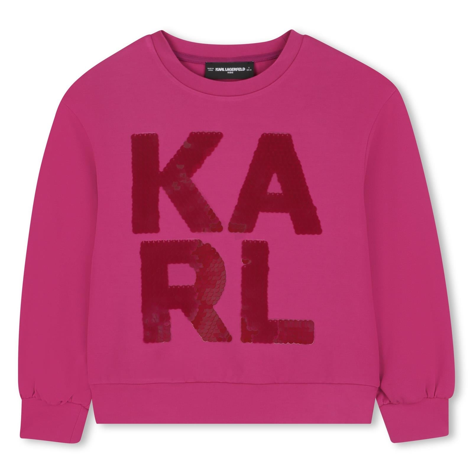 Karl Lagerfeld Camisola Sweat Klz30613 Pink Rosa_shot2