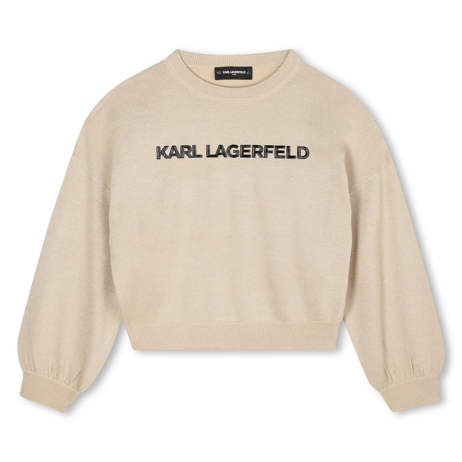 Karl Lagerfeld Malha Sweater Klz30937 Gold Dourado_shot2