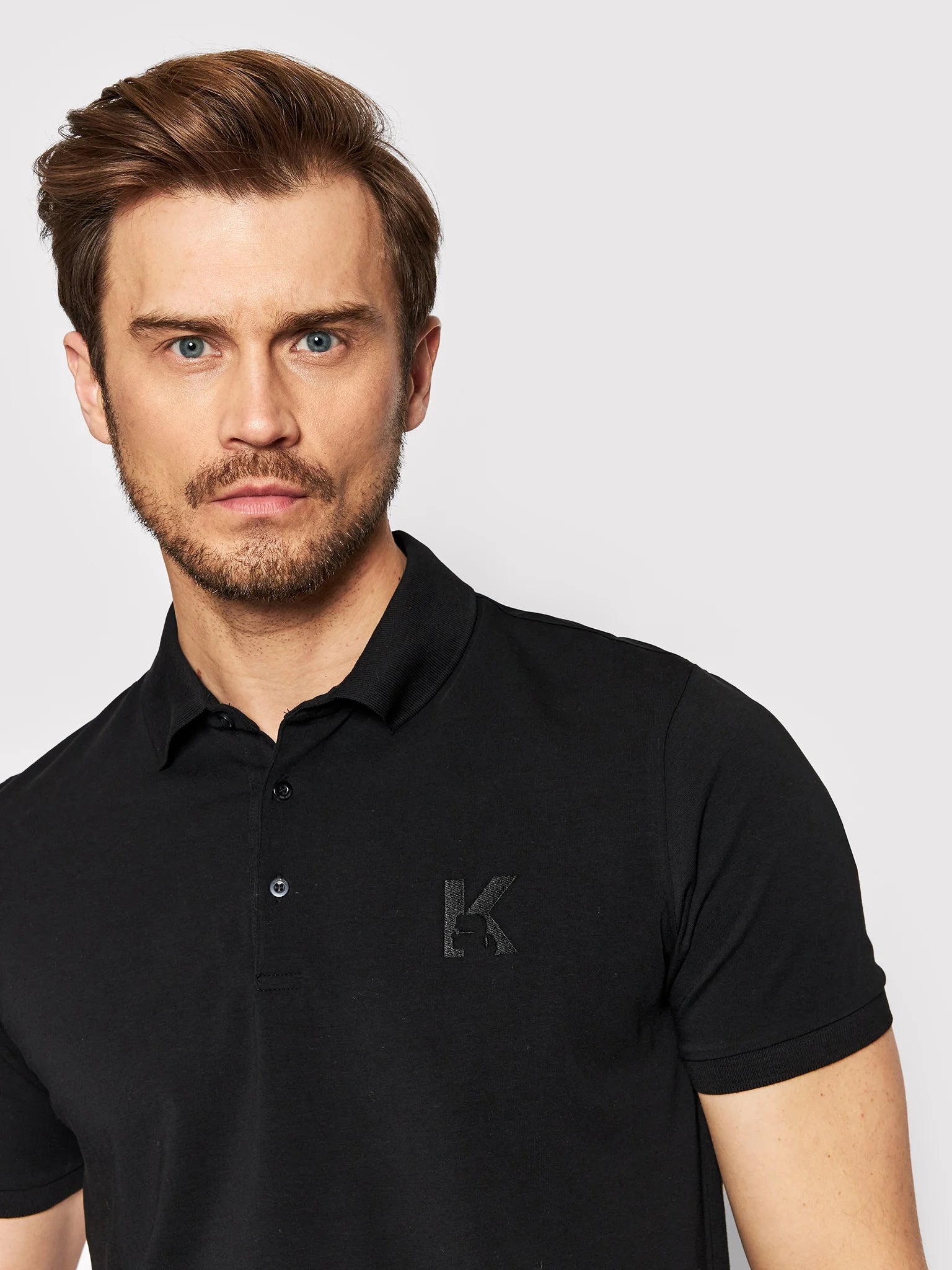 Karl Lagerfeld Polo  Kl745890 Black Preto_shot2