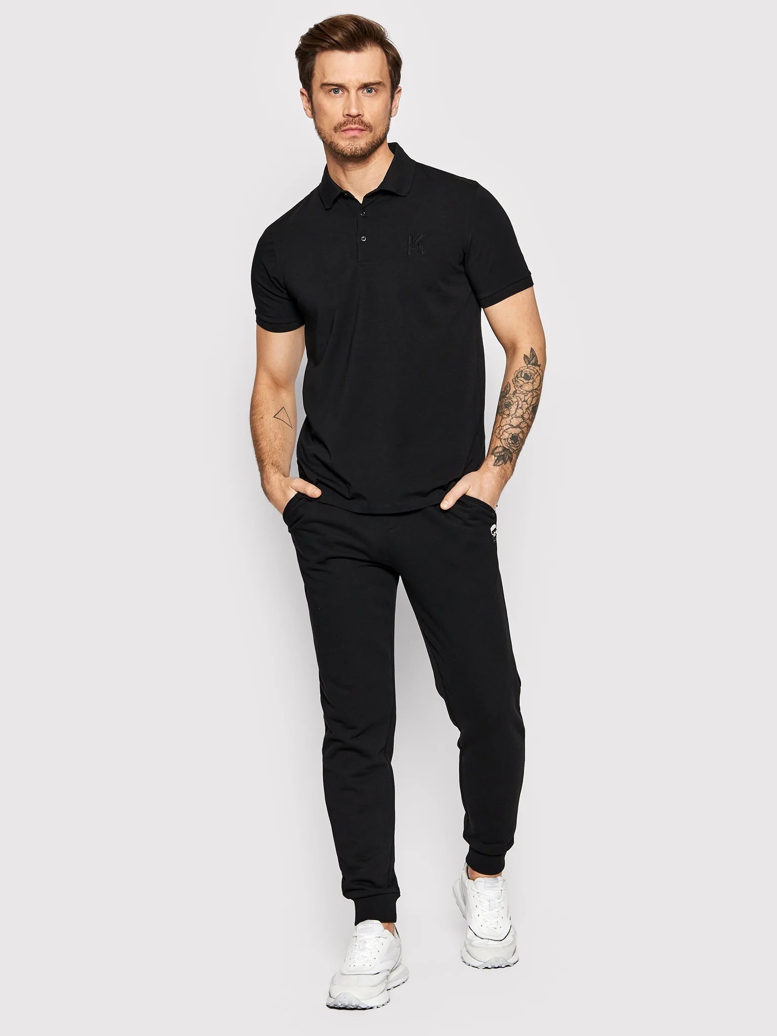 Karl Lagerfeld Polo  Kl745890 Black Preto_shot5