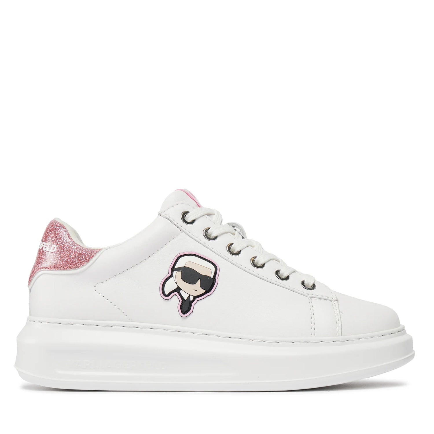 Karl Lagerfeld Sapatilhas Sneakers Shoes Kl62530n Whi Pink Branco Rosa_shot1