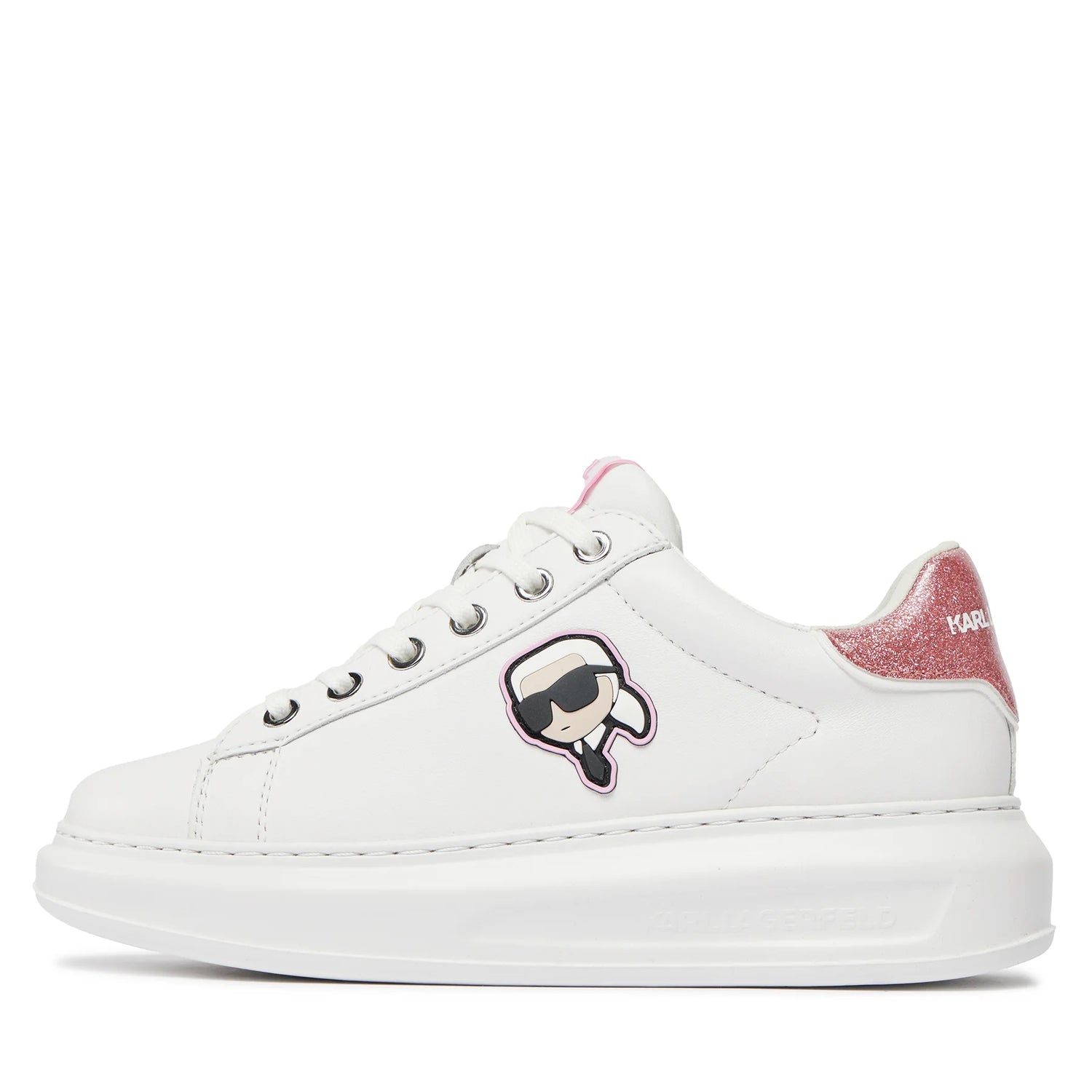 Karl Lagerfeld Sapatilhas Sneakers Shoes Kl62530n Whi Pink Branco Rosa_shot5