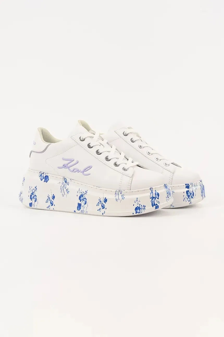 Karl Lagerfeld Sapatilhas Sneakers Shoes Kl63511f White Lila Branco Lilac_shot2