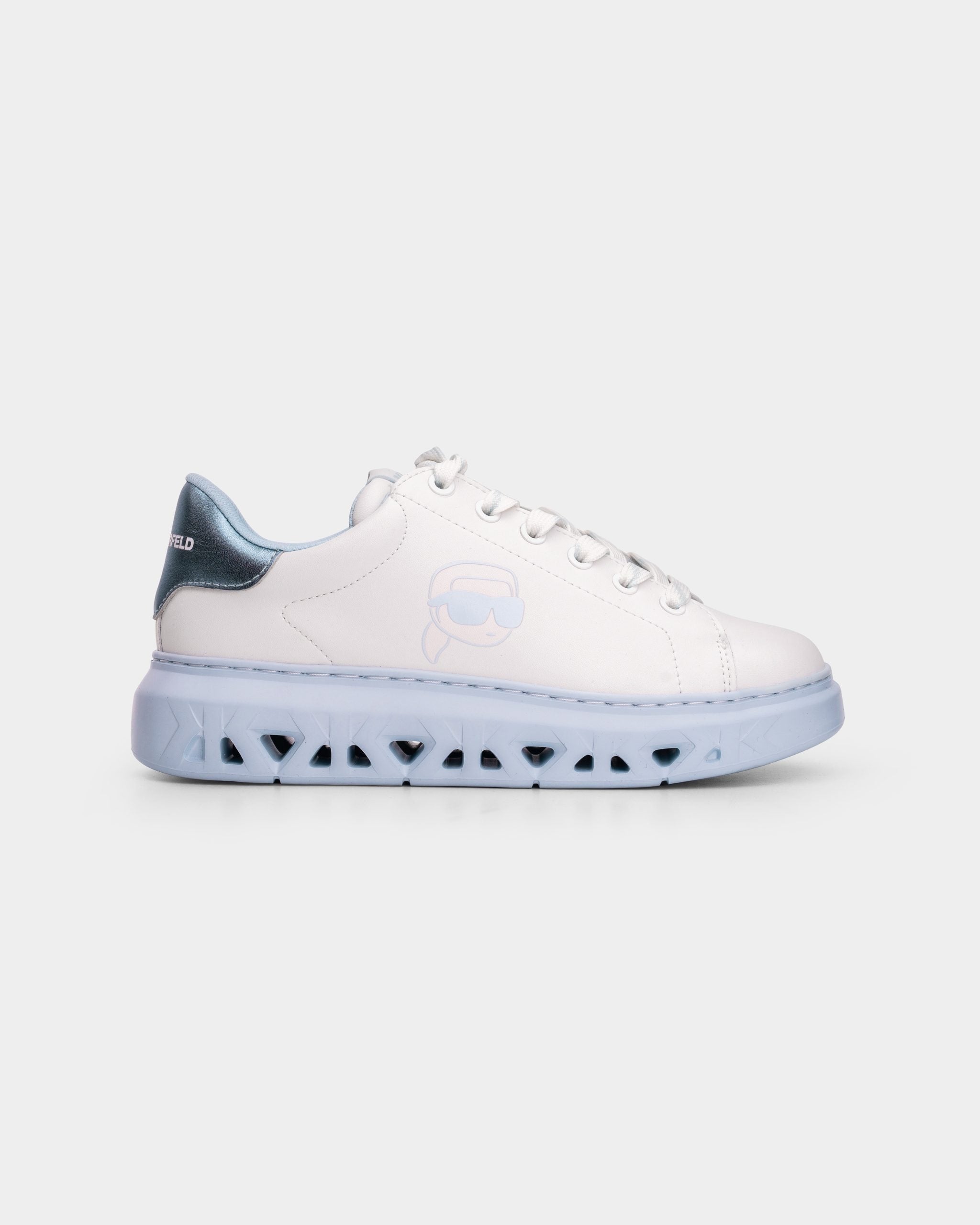 Karl Lagerfeld Sapatilhas Sneakers Shoes Kl64525 Whi Blue Branco Azul_shot1