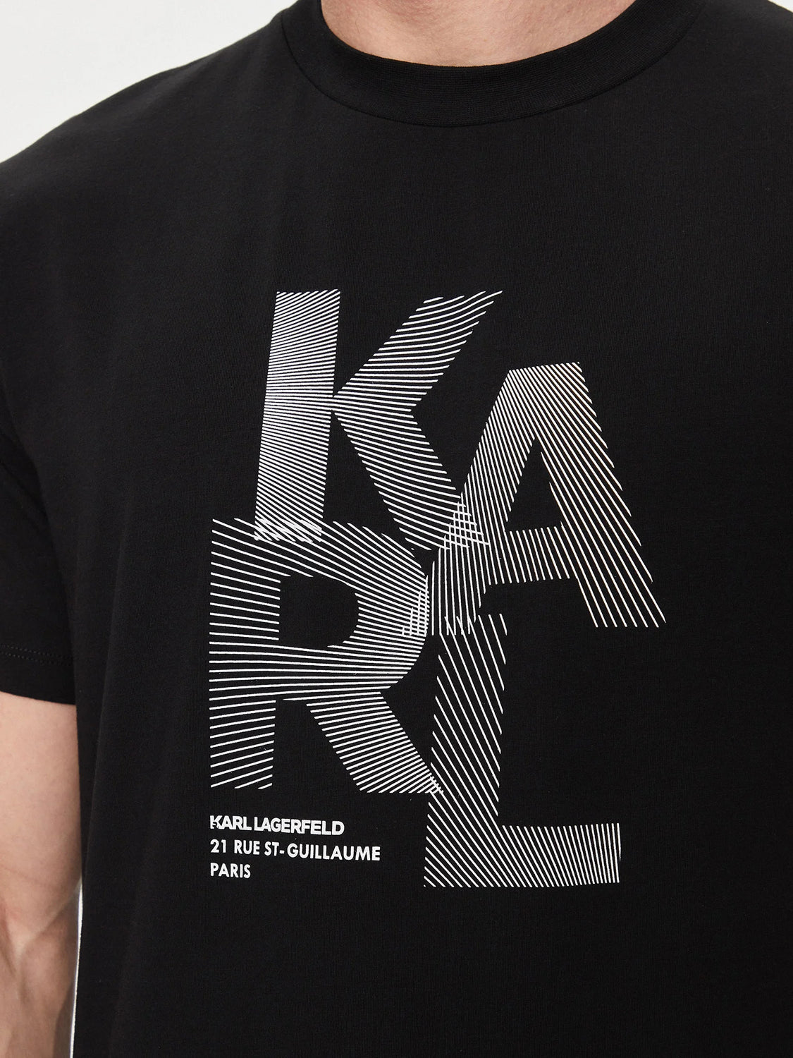 Karl Lagerfeld T Shirt Kl755037 Black Preto_shot1